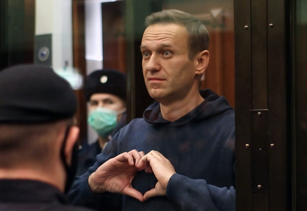 Руският политик Алексей Навални който излежава присъда в руски затвора