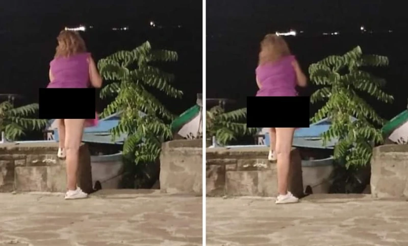 Дама възмути народа по морето, излезе на улицата без долно бельо