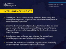 Британското разузнаване: Беларус може да поеме финансирането на ЧВК "Вагнер"