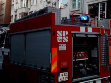 Пожар в кооперация в кв. "Лазур" в Бургас, по чудо няма пострадали