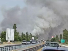 Шофьори: Затвориха магистрала "Тракия" заради пожар