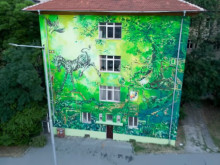 Софиянци могат да се насладят на новия художествен проект върху сградата на 126 ОУ "Петко Ю. Тодоров"