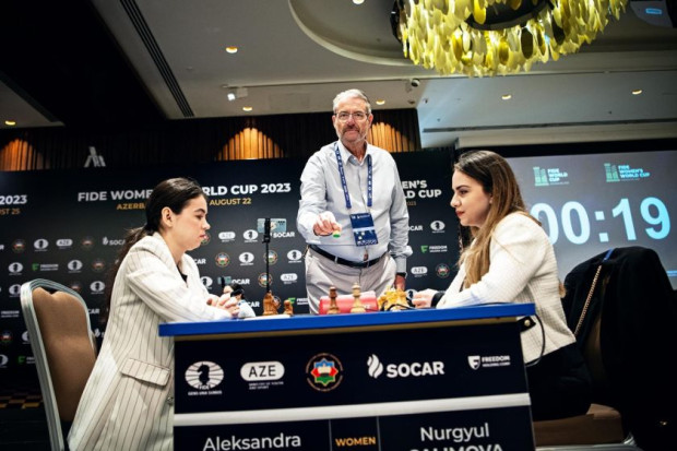 Първият тайбрек между Нургюл Салимова и Александра Горячкина за Световната купа