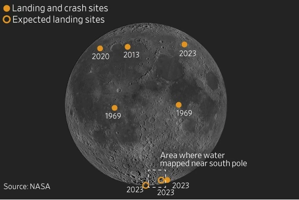 Светът влезе в надпревара за достигане до южния полюс на Луната - и предполагаемите му водни ресурси