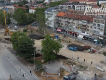Удължават с месец ремонта в района на кръговото на Централна гара в Пловдив