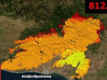 Пожарът в Еврос угасва, сателитни изображения показаха мащаба на опустошението