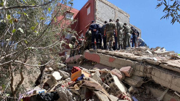Броят на загиналите при земетресението което разтърси Мароко на 8