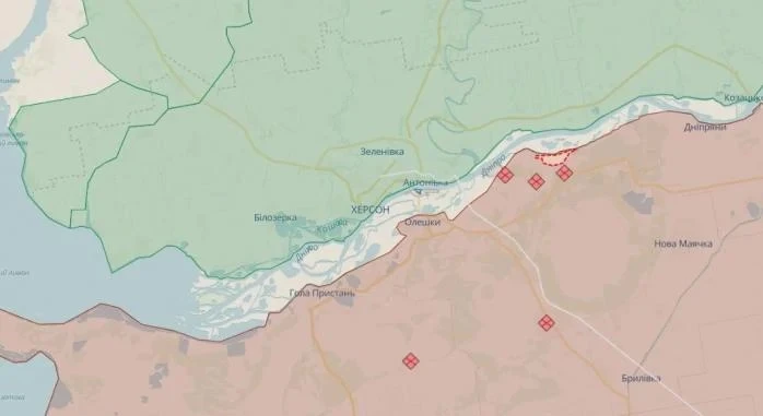 ISW: ВСУ контролират част от остров Казак на левия бряг на Днепър