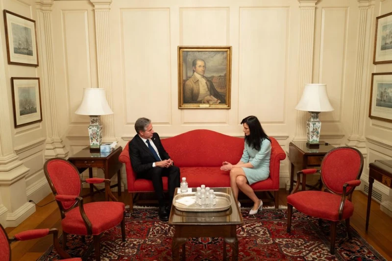 Мария Габриел се срещна с държавния секретар на САЩ