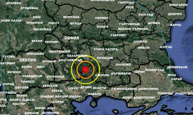 TD Земетресение с магнитуд М 3 0 е регистрирано тази сутрин западно от