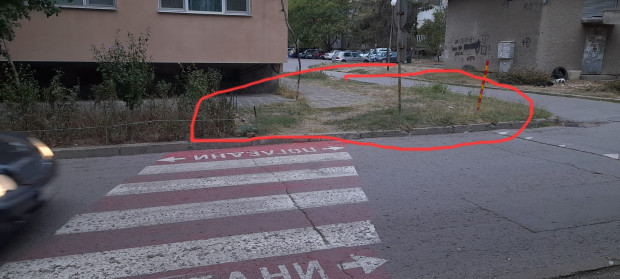 </TD
>Русенка подаде сигнал за проблем с пешеходна пътека в града. Жителката