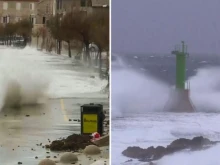 Апокалипсис в Хърватия: Буря погълна крайбрежната алея в Ровин