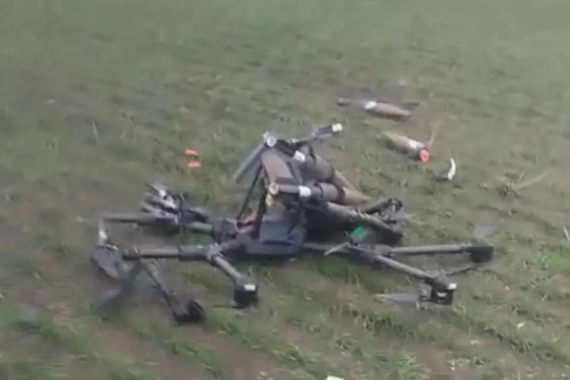 Бойци от батальона "Крим" са свалили украински тежък дрон "Баба Яга"
