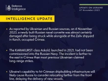 Британското разузнаване: Ударът срещу "Асколд" ще принуди Русия да премести корабостроителната си инфраструктура