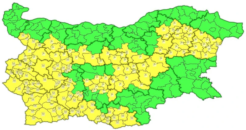 Предупредиха голяма част от страната