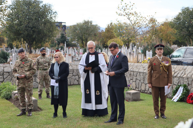 TD На Британските военни гробища в Централен траурен парк в Пловдив