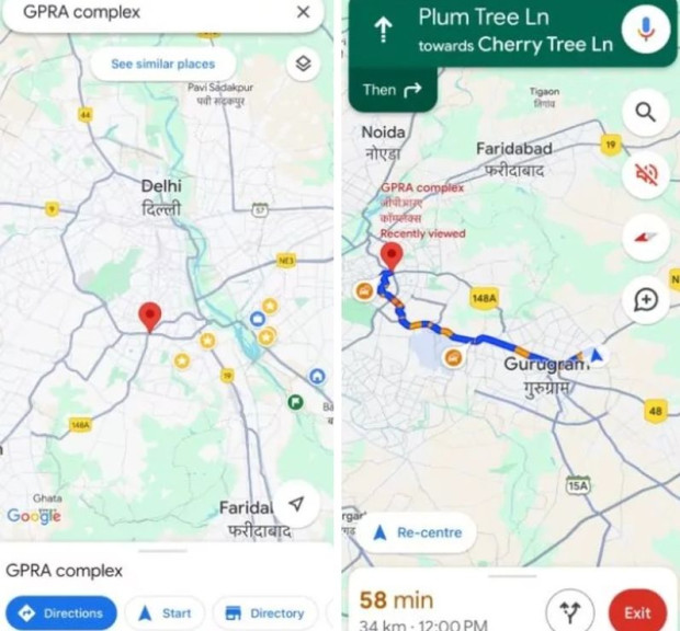 Google Maps вече широко разпространява новата си цветова палитра и потребителите