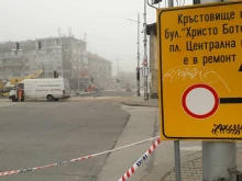 Труд кипи около гарата в Пловдив, пускат движението по новия асфалт