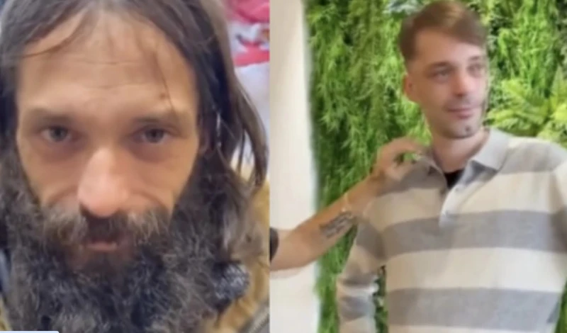 Бездомен мъж попадна в подходящите ръце и се преобрази тотално