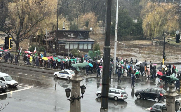 Десетки се събраха в центъра на София на протест в