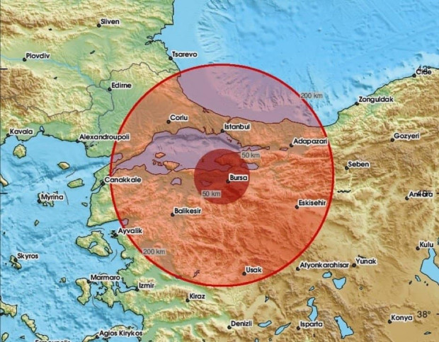 По последна информация силно земетресение е станало в Истанбул и