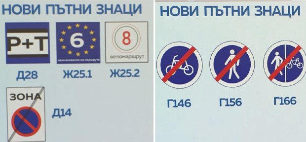 Въвеждат 6 нови пътни знака Те са от различни групи