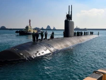 Американска атомна подводница акостира край бреговете на Южна Корея
