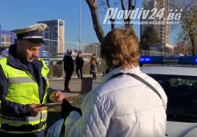 В Пловдив глобиха жена за неправилно пресичане