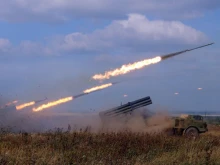 Батарея руски "Урагани" е унищожила концентрация на украинска и западна бронетехника при Купянск