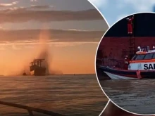 Товарен кораб е попаднал на мина в Черно море
