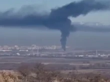 Гъст черен дим над част от Пловдив