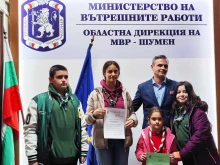 Директорът на ОДМВР-Шумен връчи благодарствено писмо на децата от местен скаутски клуб