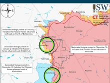 ISW: Руските войски настъпват югозападно от Авдеевка и на север от Бахмут