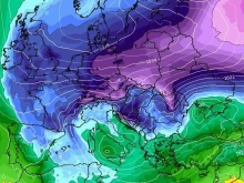 ECMWF: Температурите падат под минус 30 градуса