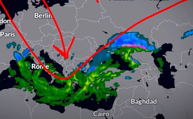 Вижте арктическия студ, който приближава