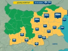 Обявиха жълт код за 16 области на страната, в Пловдив май ще ни се размине