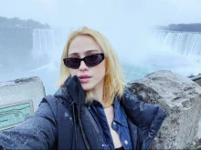 Мария Бакалова се озова пред Ниагарския водопад
