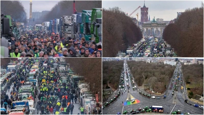 Над 10 000 души и 3000 трактора на протест в Берлин