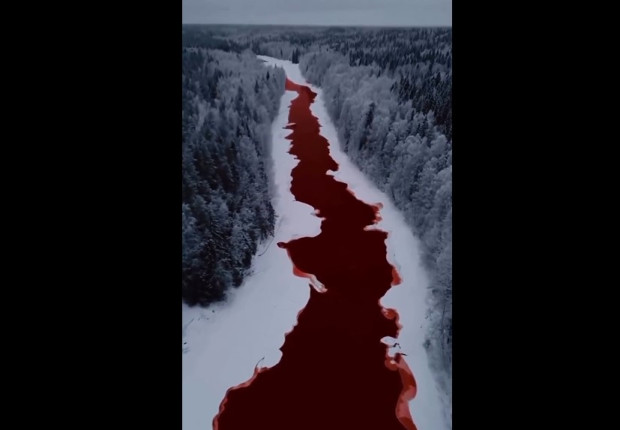 В социланите мрежи се появи видео на река в Сибир