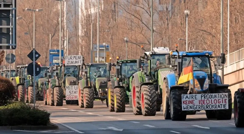 Масови протести в Германия: Фермерите блокираха достъпа до летището във Франкфурт