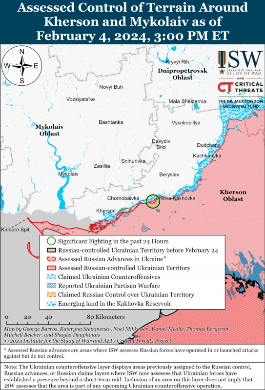 ISW: Руснаците подобряват командването, управлението и координацията на левия бряг на Днепър