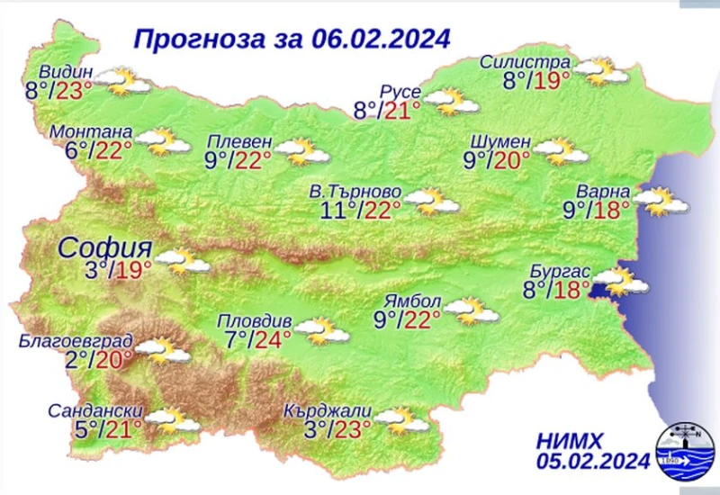 Прибирайте якетата, температурите достигат до 24 градуса във вторник