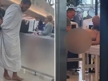 Пиян мъж се съблече гол и се сби с полицията на летището във Флорида