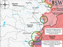 ISW: Руснаците контролират над 15 процента от Авдеевка, правят опити за настъпление близо до Бахмут