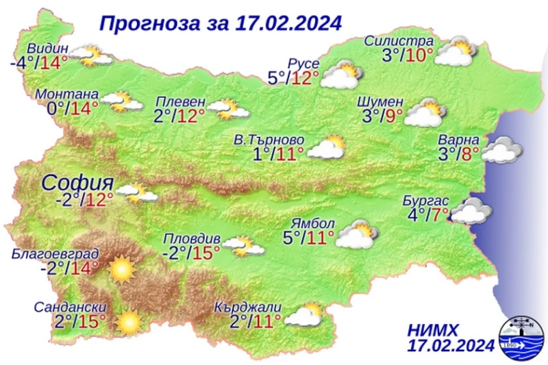 Слънчево и тихо ще е времето днес