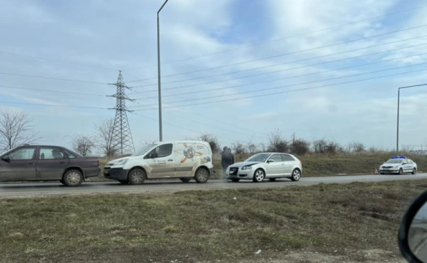 Верижна катастрофа на входа на отклонението за Банкя