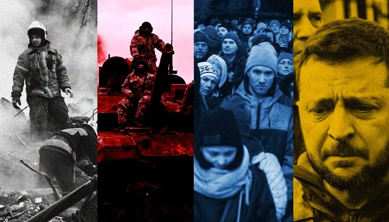 Две години война в Украйна: Нова военна стратегия, липса на боеприпаси и опити за запазване на националното единство
