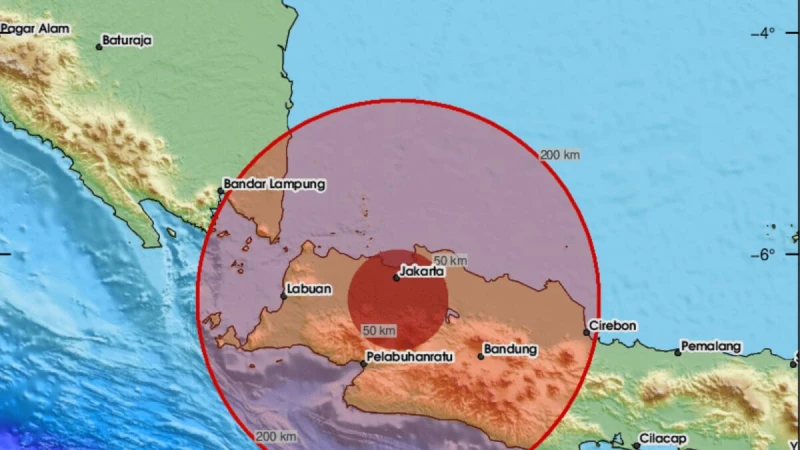 Земетресение с магнитуд 5.6 разлюля столицата на Индонезия