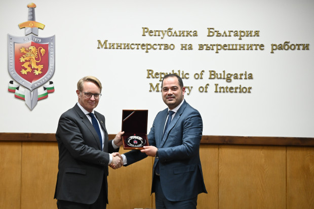 Работна среща проведе днес министърът на вътрешните работи Калин Стоянов