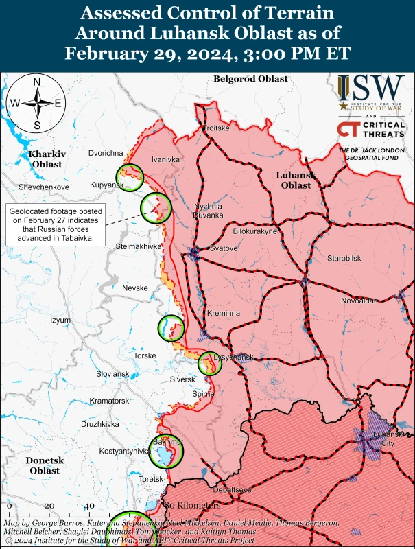 ISW: Руснаците са поели инициативата на запад от Авдеевка